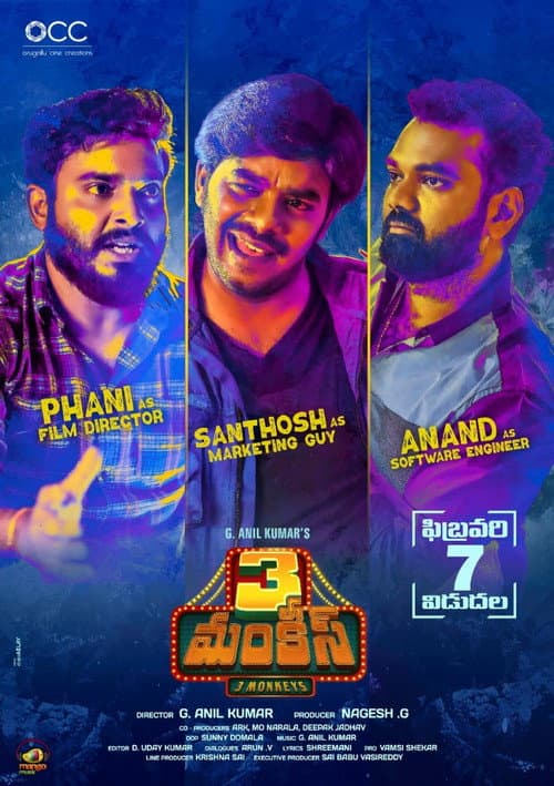 3 Monkeys poster
